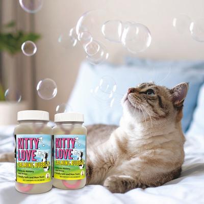 Show full view: Atomic Bubbles Kitty Love Calming Bubbles Chasers Cat Toy, 4-fl oz bottle, 2 count slide 2 of 6