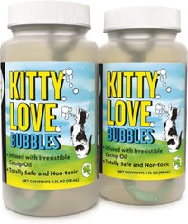 Atomic Bubbles Kitty Love Scented Bubbles Chasers Cat Toy with Catnip, 4-fl oz bottle, 2 count