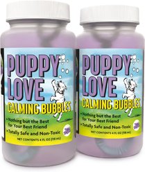 Atomic Bubbles Puppy Love Calming Lavender Scented Bubbles Chasers Dog Toy, 4-fl oz bottle, 2 count slide 1 of 6