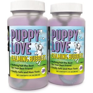 Atomic Bubbles Puppy Love Calming Lavender Scented Bubbles Chasers Dog Toy, 4-fl oz bottle, 2 count