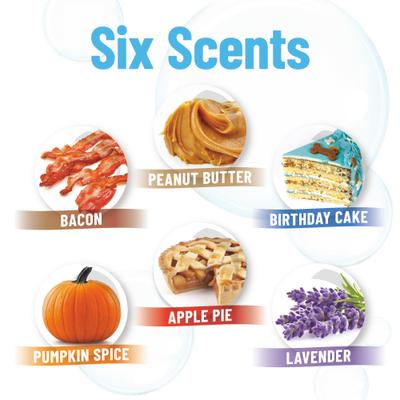 Show full view: Atomic Bubbles Puppy Love Birthday Cake Scented Bubbles Chasers Dog Toy, 4-fl oz bottle, 1 count slide 5 of 6