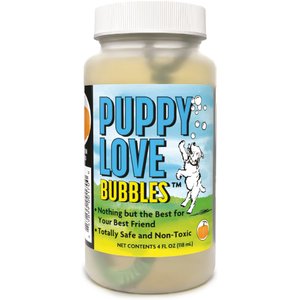 Atomic Bubbles Puppy Love Pumpkin Scented Bubbles Chasers Dog Toy, 4-fl oz bottle, 1 count