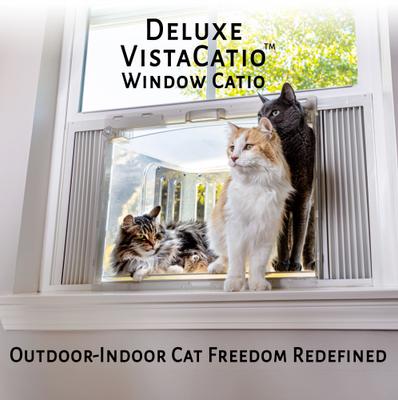 Show full view: VistaGato VistaCatio Cat Window Catio & Perch slide 1 of 11