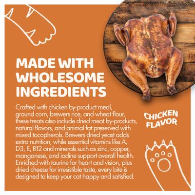 Show full view: Sprankles Tasty Chicken Flavored Crunchy Cat Treats, 8-oz bag slide 6 of 6