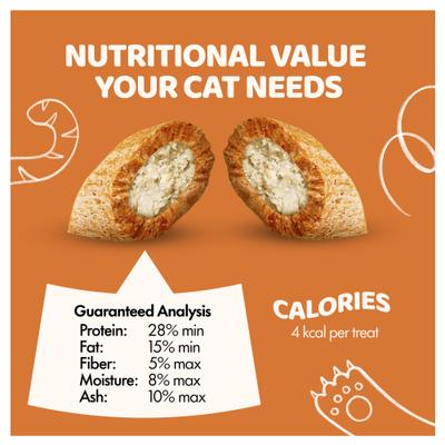 Show full view: Sprankles Variety Chicken, Tuna & Catnip, Flavored Crunchy Filled Cat Treats 24-oz bag, 3 pack slide 6 of 7