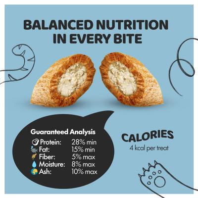 Show full view: Sprankles Variety Chicken, Tuna & Catnip, Flavored Crunchy Filled Cat Treats 24-oz bag, 3 pack slide 5 of 7