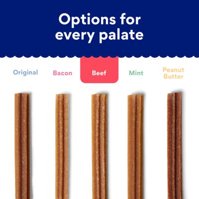 Show full view: Chewy Natural Beef Flavor Dental Chew Dog Treats (FORMERLY TRUE ACRE FOODS), 32 count, bundle of 2 slide 6 of 10