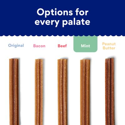 Show full view: Chewy Natural Mint Flavor Dental Chew Dog Treats (FORMERLY TRUE ACRE FOODS), 32 count, bundle of 2 slide 6 of 10