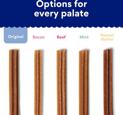 Show full view: Chewy Natural Original Flavor Dental Chew Dog Treats (FORMERLY TRUE ACRE FOODS), 32 count slide 6 of 10