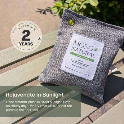 Show full view: Moso Natural Bamboo Charcoal Air Purifying Fragrance-Free Dog & Cat Deodorizer, 7.04-oz bag slide 9 of 10