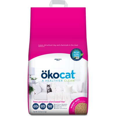 Okocat Okocat Super Soft Clumping Wood Unscented Cat Litter, 15.8-lb bag