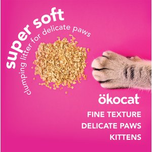 Okocat Super Soft Clumping Wood Unscented Cat Litter, 15.8-lb bag