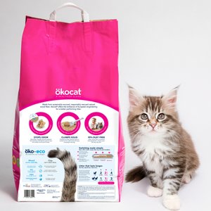 Okocat Super Soft Clumping Wood Unscented Cat Litter, 15.8-lb bag