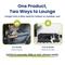 Show in main carousel: PawsPik Ultra Large Premium 2-in-1 Car Seat & Convertible Travel Dog Bed, Black slide 9 of 12