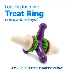 PetSafe Busy Buddy Peanut Butter & Rawhide Variety Pack Refill Rings Dog Treat, 24 count, Medium slide 2 of 7