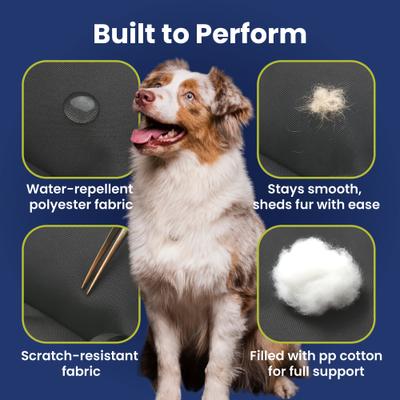 Show full view: PawsPik Ultra Large Premium 2-in-1 Car Seat & Convertible Travel Dog Bed, Black slide 5 of 12