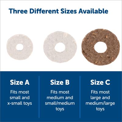 Show full view: PetSafe Busy Buddy Natural Rawhide Rings Dog Treats, Size C slide 6 of 11