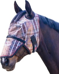 Kensington Protective Products Horse Fly Mask with Web & Nose, Deluxe Black, Horse
