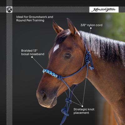 Show full view: Kensington Protective Products Clinician Rope Horse Halter, Merlot slide 4 of 8