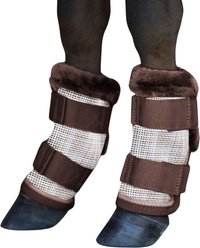 Kensington Protective Products Miniature Horse Fly Boots with Fleece Trim, 4 count, Atlantis, Mini
