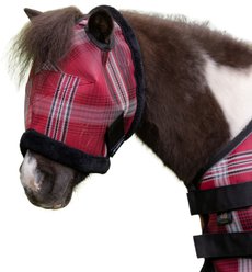Kensington Protective Products Mini & Pony Fly Mask with Fleece Trim, Merlot, Pony