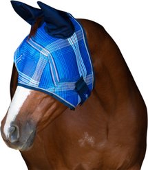 Kensington Protective Products Horse Fly Mask with Web Trim & Mesh Ears, Kentucky Blue, Horse