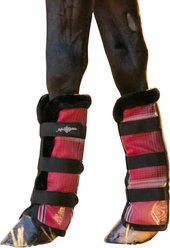 Kensington Protective Products Protective Horse Fly Boots, Merlot, Medium, 2 count