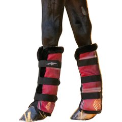 Kensington Protective Products Protective Horse Fly Boots, Merlot, Medium, 2 count