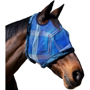 Kensington Protective Products Horse Fly Mask with Fleece Trim, Kentucky Blue, Large