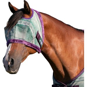 Kensington Protective Products Horse Fly Mask with Fleece Trim, Imperial Jade, Medium