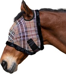 Kensington Protective Products Horse Fly Mask with Fleece Trim, Deluxe Black, Large