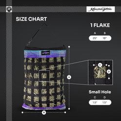 Kensington Protective Products 1 Flake Slow Feed Horse Hay Bag with Rim, Imperial Jade, Small slide 2 of 5