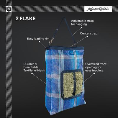 Show full view: Kensington Protective Products 2 Flake Horse Hay Bag with Rim, Lavender Mint slide 4 of 7