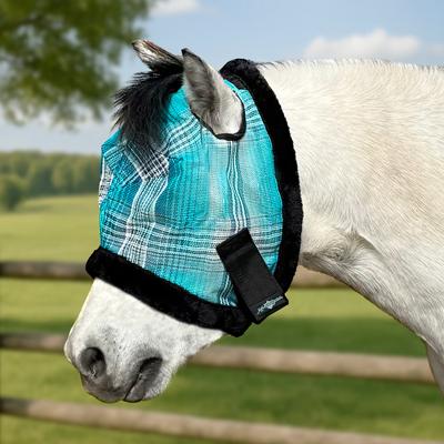 Show full view: Kensington Protective Products Mini & Pony Fly Mask with Fleece Trim, Atlantis, Small slide 2 of 8