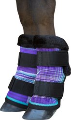 Kensington Protective Products Miniature Horse Fly Boots with Fleece Trim, 4 count, Lavender Mint, Mini