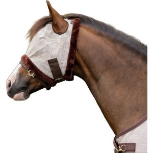 Kensington Protective Products Mini & Pony Fly Mask with Fleece Trim, Desert Sand, Pony