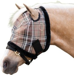 Kensington Protective Products Mini & Pony Fly Mask with Fleece Trim, Deluxe Black, Pony