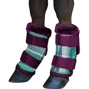 Kensington Protective Products Miniature Horse Fly Boots with Fleece Trim, 4 count, Imperial Jade, Mini