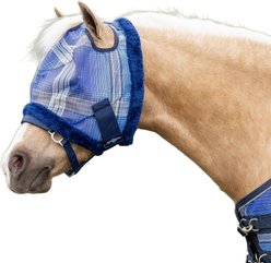 Kensington Protective Products Mini & Pony Fly Mask with Fleece Trim, Kentucky Blue, Pony