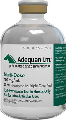 Adequan Equine (polysulfated glycosaminoglycan) Injectable for Horses, 100mg/mL