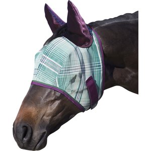 Kensington Protective Products Horse Fly Mask with Web Trim & Mesh Ears, Imperial Jade, X-Large