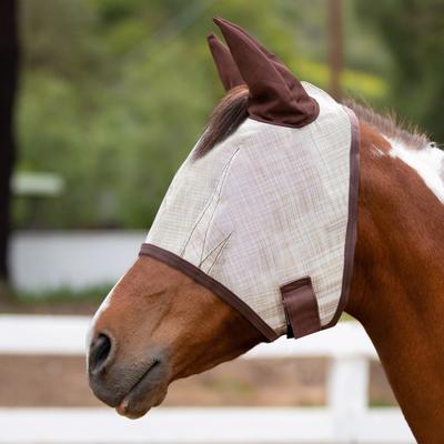 Show full view: Kensington Protective Products Horse Fly Mask with Web Trim & Mesh Ears, Desert Sand, X-Large slide 2 of 7