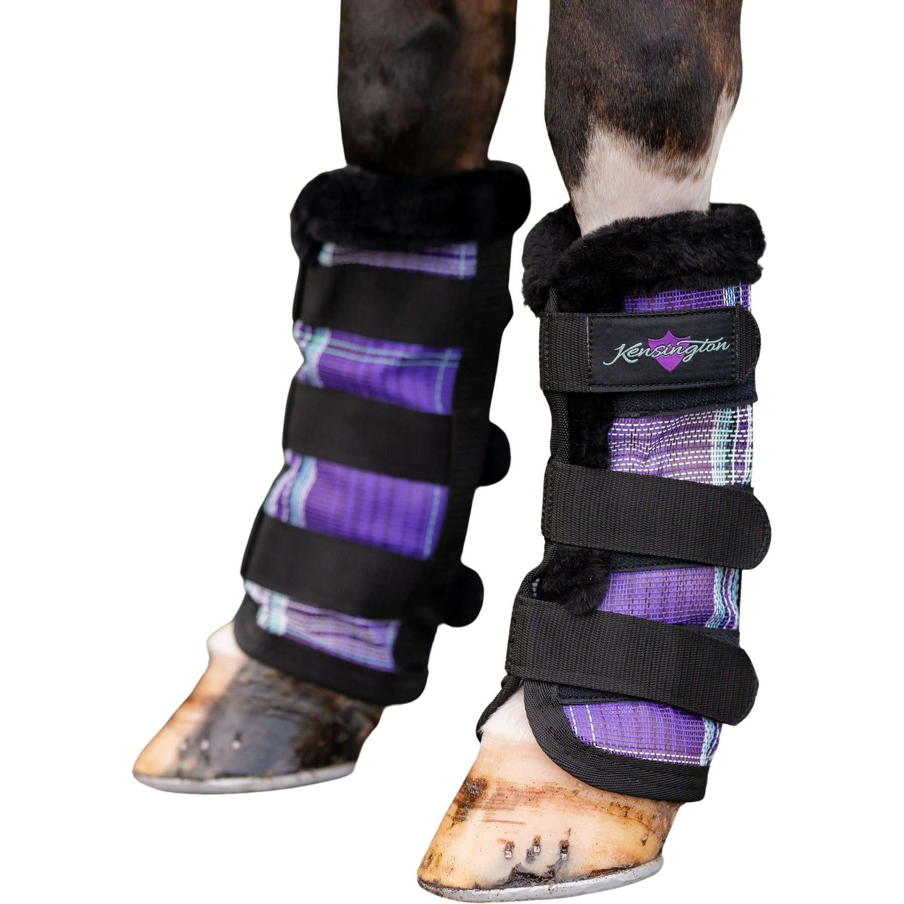 Kensington Protective Products Protective Horse Fly Boots, Lavender Mint, Pony, 2 count