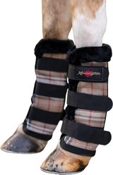 Kensington Protective Products Protective Horse Fly Boots, Deluxe Black, Pony, 2 count