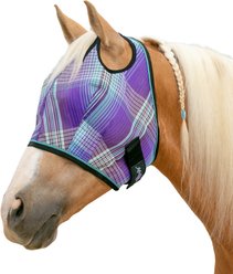 Kensington Protective Products Horse Fly Mask with Web Trim, Lavender Mint, Horse