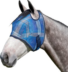Kensington Protective Products Horse Fly Mask with Web Trim, Kentucky Blue, Horse