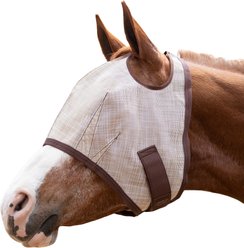 Kensington Protective Products Horse Fly Mask with Web Trim, Desert Sand, Large