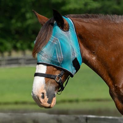 Show full view: Kensington Protective Products Horse Fly Mask with Web Trim, Atlantis, XX-Large slide 2 of 8