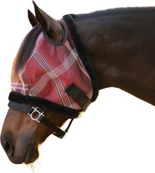 Kensington Protective Products Horse Fly Mask with Fleece Trim, Merlot, Large