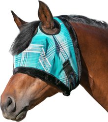 Kensington Protective Products Horse Fly Mask with Fleece Trim, Atlantis, Large